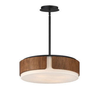 Draughtsman Four Light Semi Flush Mount - Pendant in Walnut / Black (16|21716SWWNBK)