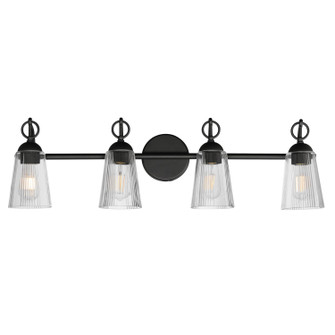 Jackson Hole Four Light Bath Vanity in Black (16|21394CLBK)