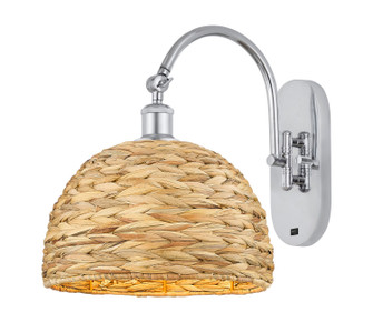 Ballston One Light Wall Sconce in Polished Chrome (405|918-1W-PC-RBD-12-NAT)
