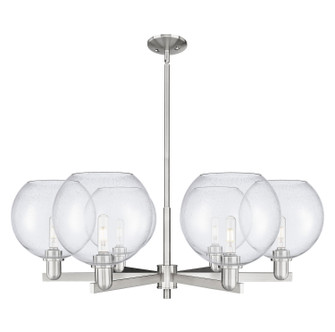 Arcadia Six Light Chandelier in Satin Nickel (405|716-6CR-SN-G124-10)