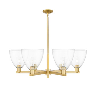 Arcadia Six Light Chandelier in Satin Gold (405|716-6CR-SG-GBD-92)