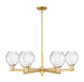 Arcadia Six Light Chandelier in Satin Gold (405|716-6CR-SG-G362)