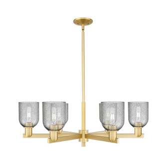 Arcadia Six Light Chandelier in Satin Gold (405|716-6CR-SG-G257)