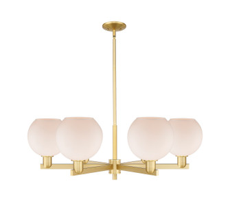 Arcadia Six Light Chandelier in Satin Gold (405|716-6CR-SG-G121-8)