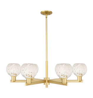 Arcadia Six Light Chandelier in Satin Gold (405|716-6CR-SG-G1216-6WM)