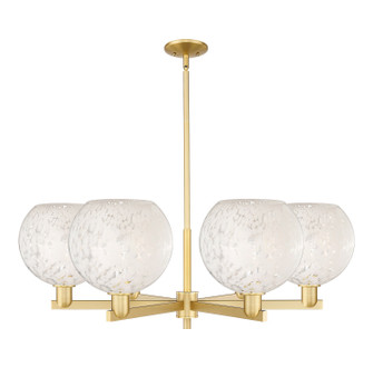 Arcadia Six Light Chandelier in Satin Gold (405|716-6CR-SG-G1216-10WM)