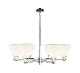 Arcadia Six Light Chandelier in Polished Nickel (405|716-6CR-PN-GBD-751)