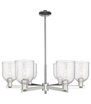 Arcadia Six Light Chandelier in Polished Nickel (405|716-6CR-PN-G558-6SDY)
