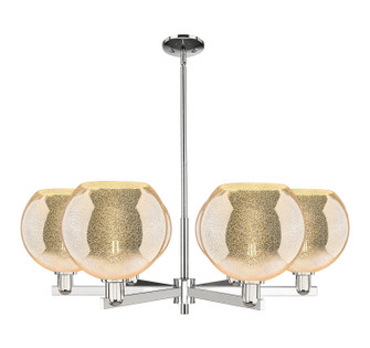 Arcadia Six Light Chandelier in Polished Nickel (405|716-6CR-PN-G128-10)