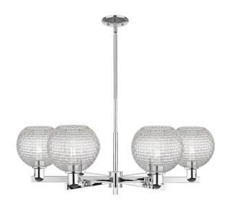 Arcadia Six Light Chandelier in Polished Chrome (405|716-6CR-PC-G122C-8CL)