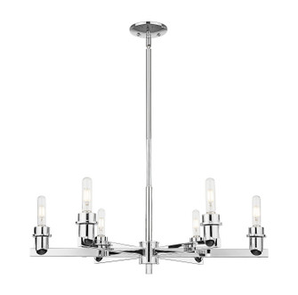 Arcadia Six Light Chandelier in Polished Chrome (405|716-6CR-PC)