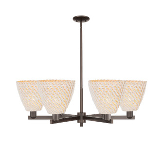 Arcadia Six Light Chandelier in Oil Rubbed Bronze (405|716-6CR-OB-NBD-9-NAT)