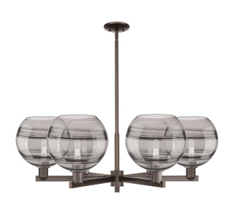 Arcadia Six Light Chandelier in Oil Rubbed Bronze (405|716-6CR-OB-G556-10SM)