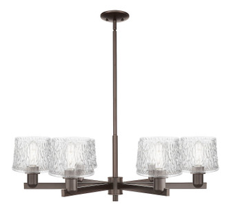 Arcadia Six Light Chandelier in Oil Rubbed Bronze (405|716-6CR-OB-G402)