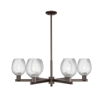Arcadia Six Light Chandelier in Oil Rubbed Bronze (405|716-6CR-OB-G292)