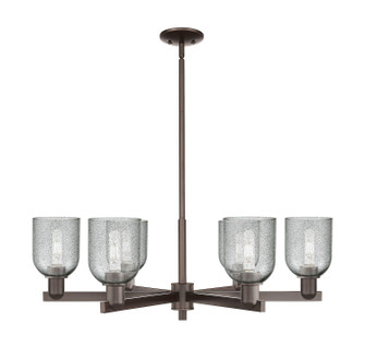 Arcadia Six Light Chandelier in Oil Rubbed Bronze (405|716-6CR-OB-G257)