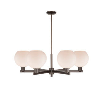 Arcadia Six Light Chandelier in Oil Rubbed Bronze (405|716-6CR-OB-G121-8)