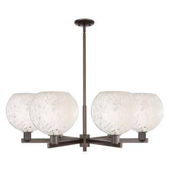 Arcadia Six Light Chandelier in Oil Rubbed Bronze (405|716-6CR-OB-G1216-10WM)