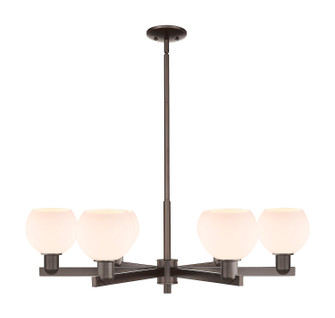 Arcadia Six Light Chandelier in Oil Rubbed Bronze (405|716-6CR-OB-G121-6)