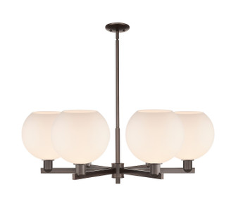 Arcadia Six Light Chandelier in Oil Rubbed Bronze (405|716-6CR-OB-G121-10)