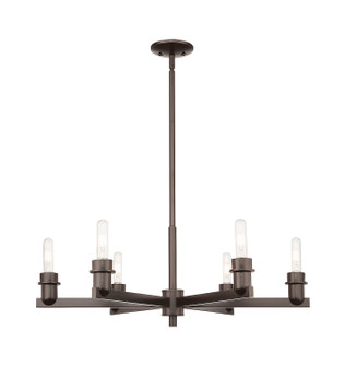 Arcadia Six Light Chandelier in Oil Rubbed Bronze (405|716-6CR-OB)