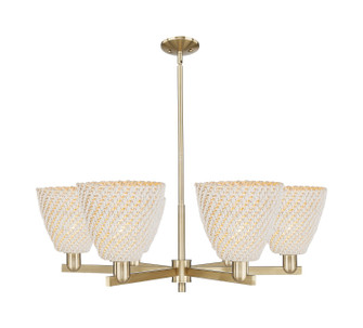 Arcadia Six Light Chandelier in Champagne Bronze (405|716-6CR-CB-NBD-9-NAT)