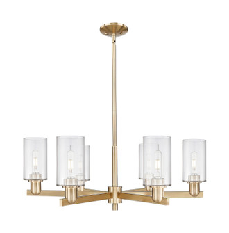Arcadia Six Light Chandelier in Champagne Bronze (405|716-6CR-CB-G802)
