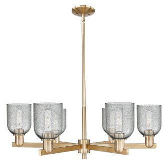 Arcadia Six Light Chandelier in Champagne Bronze (405|716-6CR-CB-G257)