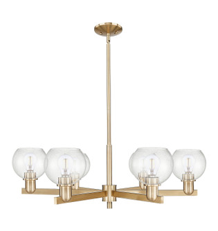 Arcadia Six Light Chandelier in Champagne Bronze (405|716-6CR-CB-G124-6)