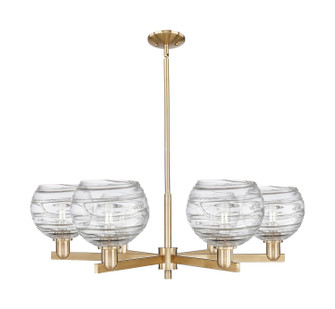 Arcadia Six Light Chandelier in Champagne Bronze (405|716-6CR-CB-G1213-8CL)