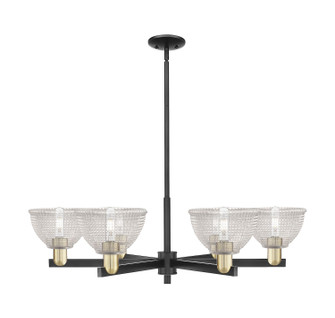 Arcadia Six Light Chandelier in Black Antique Brass (405|716-6CR-BAB-G422)