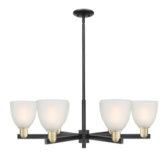 Arcadia Six Light Chandelier in Black Antique Brass (405|716-6CR-BAB-G381)