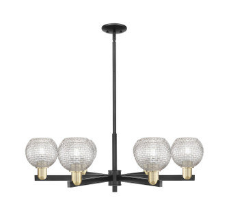 Arcadia Six Light Chandelier in Black Antique Brass (405|716-6CR-BAB-G122C-6CL)