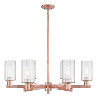 Arcadia Six Light Chandelier in Antique Copper (405|716-6CR-AC-G802)