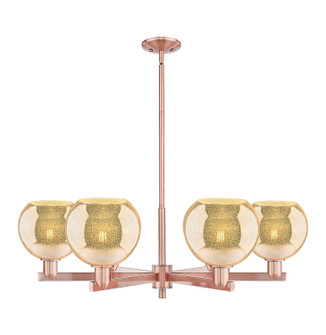 Arcadia Six Light Chandelier in Antique Copper (405|716-6CR-AC-G128-8)