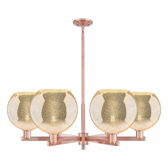 Arcadia Six Light Chandelier in Antique Copper (405|716-6CR-AC-G128-10)