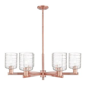 Arcadia Six Light Chandelier in Antique Copper (405|716-6CR-AC-G1113)
