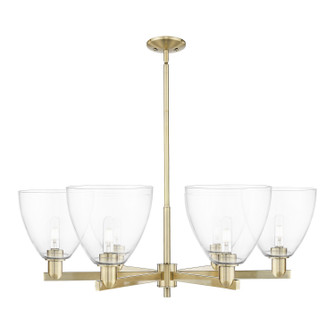Arcadia Six Light Chandelier in Antique Brass (405|716-6CR-AB-GBD-92)