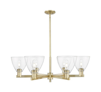 Arcadia Six Light Chandelier in Antique Brass (405|716-6CR-AB-GBD-752)
