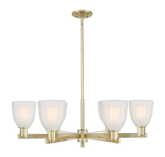 Arcadia Six Light Chandelier in Antique Brass (405|716-6CR-AB-G441)