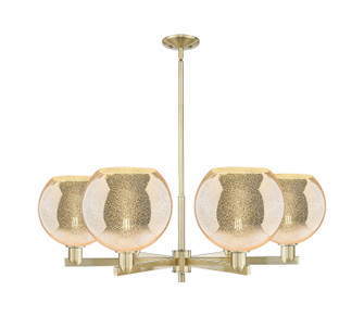 Arcadia Six Light Chandelier in Antique Brass (405|716-6CR-AB-G128-10)