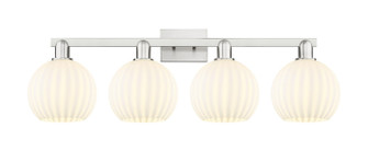 Arcadia Four Light Bath Vanity in Brushed Satin Nickel (405|716-4W-SN-G1217-8WV)