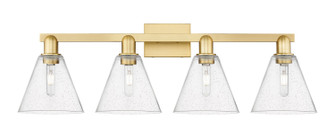 Arcadia Four Light Bath Vanity in Satin Gold (405|716-4W-SG-GBC-84)