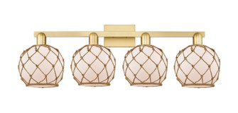 Arcadia Four Light Bath Vanity in Satin Gold (405|716-4W-SG-G121-8RB)