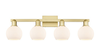 Arcadia Four Light Bath Vanity in Satin Gold (405|716-4W-SG-G121-6)