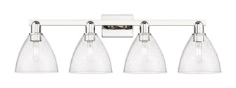 Arcadia Four Light Bath Vanity in Polished Nickel (405|716-4W-PN-GBD-754)
