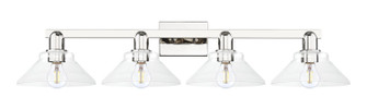 Arcadia Four Light Bath Vanity in Polished Nickel (405|716-4W-PN-G132)