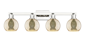 Arcadia Four Light Bath Vanity in Polished Nickel (405|716-4W-PN-G128-6)