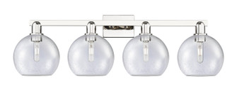 Arcadia Four Light Bath Vanity in Polished Nickel (405|716-4W-PN-G124-8)