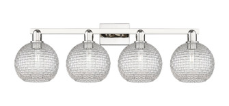 Arcadia Four Light Bath Vanity in Polished Nickel (405|716-4W-PN-G122C-8CL)